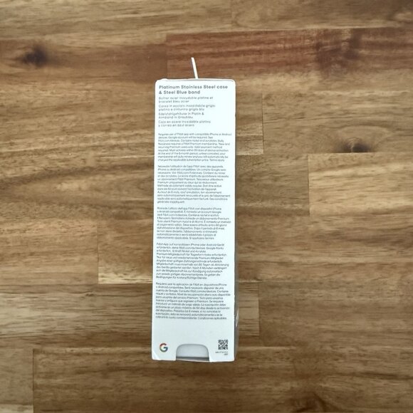 Fitbit Charge 5 Fitness & Health Tracker Platinum Stainless Steel Case Blue Band - Picture 3 of 16